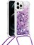 Iphone 12 Pro Max-Purple Için Landard ile Şok Geçirmez Dinamik Quicksand ve Tpu Cep Telefonu Koruyucu Kapak (Yurt Dışından) 1