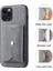 Iphone 12 Pro Maks Deri Kaplamalı Tpu Telefon Kılıfı Kart Tutucu Grey ile Hareketli Manyetik Emilim Arka Kapak (Yurt Dışından) 4