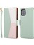 Litchi Doku Cüzdan Tasarımı Iphone 12 Için Çeşitli Renkli Deri Cüzdan Kılıfı 6.1 12 Pro-Green (Yurt Dışından) 1