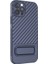Iphone 12 Pro, Kickstand Design Shockproof Tpu Telefon Kılıfı Için Anti -Cratch Telefon Kapağı - Koyu Mavi (Yurt Dışından) 3