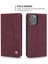 Iphone 12/12 Pro Telefon Kılıfı Retro Style Pu Deri Cüzdan Kılıfı Görüntüleme Standı Manyetik Otomatik Absorbed Flip Cover -Wine Kırmızı (Yurt Dışından) 2
