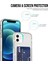 Işıltılı Şeffaf Kart Tutucusu Kalınlaşmış Tpu Kapak Telefon Kasası Için iPhone 12/12 Pro-Şeffaf Siyah Siyah (Yurt Dışından) 4