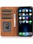 Iphone 12/12 Pro Telefon Kılıfı Önleme Önleme Pu Deri Cep Telefon Kılıfı Güçlü Manyetik Adsorpsiyon Flip Stand Cüzdan Telefon Kablosu (Yurt Dışından) 1