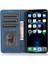 Iphone 12/12 Pro Telefon Kılıfı Önleme Önleme Pu Deri Cep Telefon Kılıfı Güçlü Manyetik Adsorpsiyon Flip Stand Cüzdan Telefon Kabuk Mavisi (Yurt Dışından) 2