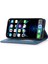 Iphone 12/12 Pro Telefon Kılıfı Önleme Önleme Pu Deri Cep Telefon Kılıfı Güçlü Manyetik Adsorpsiyon Flip Stand Cüzdan Telefon Kabuk Mavisi (Yurt Dışından) 3