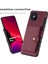 Shouhushen Pu Deri Kaplamalı Pc Tpu Iphone 12 Pro/iphone 12 Için Fırçalı Kapak - Şarap Kırmızısı (Yurt Dışından) 2