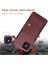 Shouhushen Pu Deri Kaplamalı Pc Tpu Iphone 12 Pro/iphone 12 Için Fırçalı Kapak - Şarap Kırmızısı (Yurt Dışından) 4