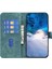 Iphone 12/12 Pro Magnicy Tedoke Baskı Izgara Desen Standı Kapak Telefon Cüzdanı Kılıf Yeşili (Yurt Dışından) 4