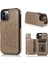 Iphone 12/12 Pro Pu Derisi+Tpu Hibrid Kickstand Cep Telefonu Case-Grey Için Mandala Çiçeği (Yurt Dışından) 1