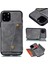 Iphone 12 Pro Max 6.7 Inç-Gri Için Pu Deri Kaplamalı Tpu Kapağı [dahili Araç Manyetik Sayfası] (Yurt Dışından) 1