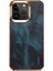 Iphone 12/12 Pro Telefon Kılıfı Için Mumsu Dokulu Elektraplatma Kılıfı Orijinal Inek Deri+Pu Deri+Pc Telefon Kapak Mavisi (Yurt Dışından) 1