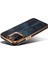 Iphone 12/12 Pro Telefon Kılıfı Için Mumsu Dokulu Elektraplatma Kılıfı Orijinal Inek Deri+Pu Deri+Pc Telefon Kapak Mavisi (Yurt Dışından) 4