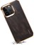 Iphone 12/12 Pro Telefon Kılıfı Için Mumsu Dokulu Elektrapılaşma Kılıfı Orijinal Inek Deri+Pu Deri+Pc Telefon Kapak Black (Yurt Dışından) 3