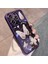Iphone 12 Pro Phone Kılıf Önleme Önleyici Telefon Kablosu Platin Kelebek Cam+Tpu Telefon Kılıfı Işıltılı Toz Kabuk-Mor (Yurt Dışından) 1