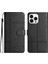 Iphone 12/12 Için Pro Telefon Vaka Iş Stili Telefon Kılıf Anti-Giyim Anti Cowhide Doku Pu Deri Folio Flip Telefon Cüzdanı Kapak Stand Telefon Kabuk Black (Yurt Dışından) 1