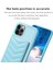 Iphone 12 Pro Max Slim Fit Wave Doku Telefon Kılıf Kart Tutucu Kickstand Tpu+Pu Deri Telefon Kabuk Mavisi (Yurt Dışından) 3