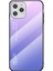 Gradyan Renk Temsilli Cam + Pc + Tpu Kabuğu Iphone 12 Pro / 12 - Pembe / Mor (Yurt Dışından) 1