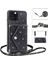 Iphone 12 Pro Max Kickstand Card Tutucu Telefon Kılıfı Pu Derisi+Tpu Glittery Powder Telefon Shell-Black (Yurt Dışından) 4