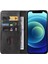 Iphone 12/12 Pro Telefon Kılıfı Anti-Çizelge Anti Telefon Kılıfı Cüzdan Manyetik Deri Stand Buzağı Dokusu Telefon Kapak Black (Yurt Dışından) 3
