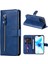 Fermuar Cep Deri Koruyucu Cüzdan Stand Kapağı Iphone 12 Pro/12 - Mavi (Yurt Dışından) 1