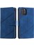 Iphone 12/12 Pro Telefon Kılıfı Için Folio Flip Pu Deri Stand Kapağı Birden Fazla Kart Yuvası ve Nakit Cep Mavisi ile Basılı Cep Telefonu Kasası (Yurt Dışından) 1