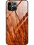 Ahşap Cilt Tpu+Iphone 12 Için Temperli Cam Kabuk/12 - Turuncu (Yurt Dışından) 1