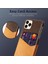 Kart Tutucu Kumaş + Pu Deri Kaplı Pc Kapağı iPhone 12 Pro/iphone 12-Brown Için (Yurt Dışından) 2