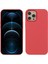 Iphone 12 Pro Max 6.7 Inç Için Yumuşak Dokunmatik Katı Silikon Tam Vücut Koruyucu Kasa - Kırmızı (Yurt Dışından) 1