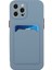 Yumuşak Tpu Telefon Kılıfı Iphone 12 Pro Max Için Kart Yuvası ile Iyi Korunmuş Kapak - Blue (Yurt Dışından) 2