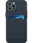 Yumuşak Tpu Telefon Kılıfı Iphone 12 Pro Max Için Kart Yuvası ile Iyi Korumalı Kapak - Koyu Mavi (Yurt Dışından) 2