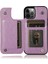 Iphone 12/12 Pro Pu Deri+Tpu Hibrid Kickstand Cep Telefonu Vaka-Mor (Yurt Dışından) 4