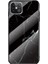 Mermer Tahıl Deseni Temperli Cam Pc + Tpu Hibrit Kılıf Iphone 12 Pro Max 6.7 Inç - Siyah (Yurt Dışından) 1