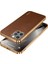 Iphone 12/12 Pro - Brown Için Litchi Doku Pu Deri Kaplamalı Tpu Cep Telefon Kılıfı (Yurt Dışından) 1