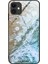 Mermer Cilt Temperli Cam Arka + Tpu Kabuğu Için iPhone 12 Pro Max 6.7 Inç - Plaj (Yurt Dışından) 1