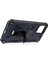 IPhone 12 Pro/12 Için Manyetik Metal Sac Kickstand Pc+Tpu Kapağı ile Zırh Şok Geçirmez - Mavi (Yurt Dışından) 4