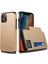 Iphone 12 Pro/12 Anti-Çizgi Anti-Çizelge Dayanıklı Şok Geçirmez Toz Toşullu Telefon Çantası Slayt Kartı Yuvası Plastik+Tpu Hibrid Kabuk Telefon Kapağı Case-Sold (Yurt Dışından) 1