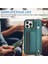 Iphone 12/12 Pro Kickstand Case Yb Deri Kaplama Serisi-5 Kart Tutucu Tpu Telefon Kapak Yeşil (Yurt Dışından) 3