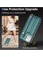 Iphone 12/12 Pro Kickstand Case Yb Deri Kaplama Serisi-5 Kart Tutucu Tpu Telefon Kapak Yeşil (Yurt Dışından) 4