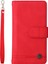 Iphone 12/12 Pro Phone Case Stripes Baskılı Cilt Touch Cüzdan Stand Deri Kapak Çoklu Kart Yuvaları Fermuar Cep -Red ile Flip Koruyucu Kılıf (Yurt Dışından) 1