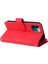 Iphone 12/12 Pro Phone Case Stripes Baskılı Cilt Touch Cüzdan Stand Deri Kapak Çoklu Kart Yuvaları Fermuar Cep -Red ile Flip Koruyucu Kılıf (Yurt Dışından) 4
