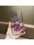 Iphone 12 Pro Max Için Lovely Lovely ve Tavşan Tasarım Bump Kanıtı Geri Kılıf Elektrokaplama Tpu Kapağı Temperli Cam Lens Film Silver (Yurt Dışından) 2