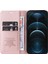 Iphone 12 Pro Max Telefon Kılıfı Magnicy Kapatma Telefon Kılıfı YK-001 Bırak-Kötü Pu Deri Kapak Flip Cüzdan Stand-Rose Gold (Yurt Dışından) 3