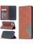 Iphone 12 Pro/12 Için Kart Yuvalı Geometrik Desen Deri Stand Kılıfı - Kahverengi (Yurt Dışından) 1