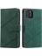 Iphone 12/12 Pro Telefon Kılıfı Için Folio Flip Pu Deri Stand Kapağı Birden Fazla Kart Yuvası ve Nakit Cep-Yeşili ile Basılı Cep Telefonu Kasası (Yurt Dışından) 1