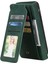 Iphone 12/12 Pro Telefon Kılıfı Için Folio Flip Pu Deri Stand Kapağı Birden Fazla Kart Yuvası ve Nakit Cep-Yeşili ile Basılı Cep Telefonu Kasası (Yurt Dışından) 3
