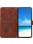 Iphone 12/12 Pro Telefon Kılıfı Kalp Şekli Baskı Kılıf Anti-Drop Cilt Touch Hissed Hisset Pu Deri Stand Cüzdan Telefon Kabuğu Strap-Brown (Yurt Dışından) 4