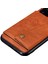 Iphone 12 Pro/iphone 12 Için Pu Deri Kaplamalı Tpu Kapağı [dahili Araç Manyetik Sayfası] - Kahverengi (Yurt Dışından) 3