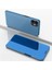 Iphone 12 Pro/iphone 12 Için Ayna Yüzey Kapağı Deri Kılıfı - Bebek Mavisi (Yurt Dışından) 1