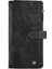 Iphone 12 Pro Max Telefon Kılıfı Anti -Fall Birden Çok Kart Yuvası Zippered Cüzdan Pu Deri Telefon Kılıfı Stand -Black (Yurt Dışından) 2