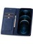 Iphone 12/12 Için Pro Rfıd Engelleme Telefon Kılıfı Pu Deri+Tpu Cüzdan Stand Folio Flip Cover-Blue (Yurt Dışından) 2